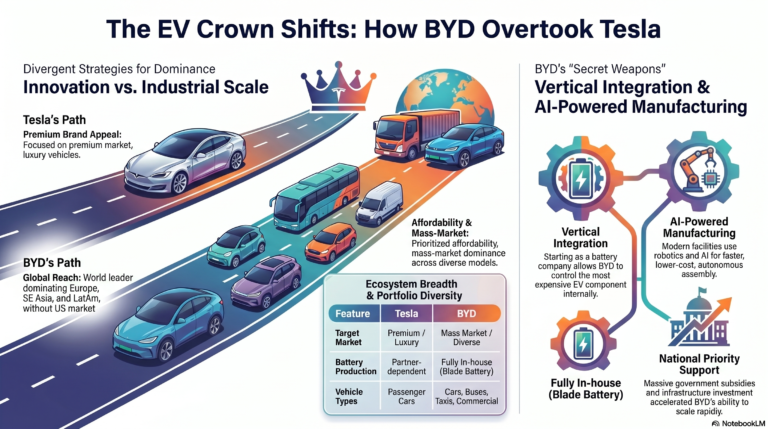 BYD vs Tesla: How China Quietly Took the Lead in the Global EV Revolution